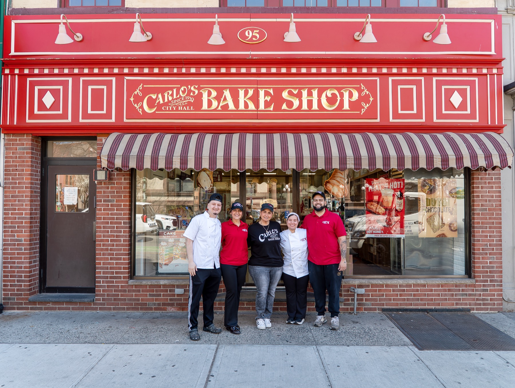 Carlo's Bakery team outside the bake shop